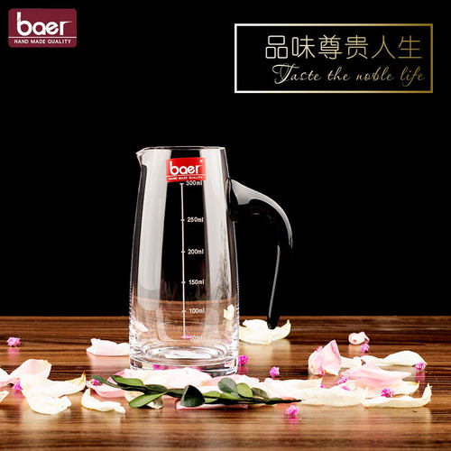 baer透明玻璃白酒分酒器醒酒器分酒壶烈酒公杯红酒杯威士忌耐高温