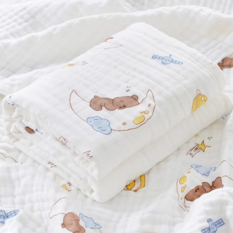 纯棉纱布新生儿包单包巾小浴巾