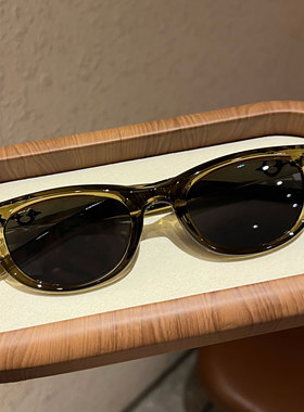 复古猫眼高级感gm墨镜女2026新款防紫外线开车橄榄绿近视太阳镜男