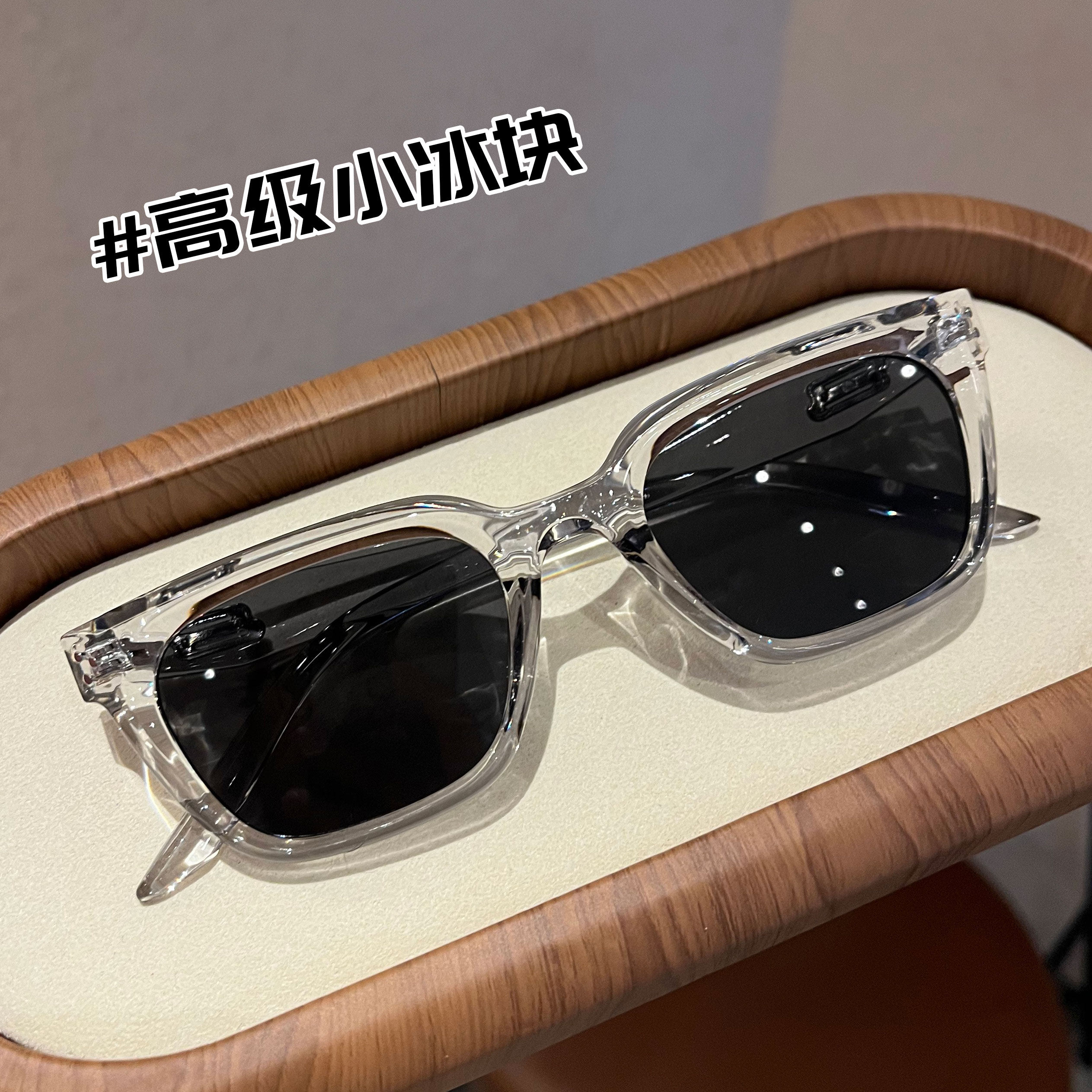 2026猫眼墨镜女复古透灰高级感ins网红小脸防晒可配度数太阳镜男