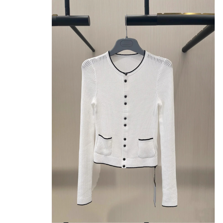 阿玛施2025新款薄款针织开衫女装