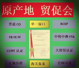 原产地证CO/FTA/中澳/中韩/中秘/乌兹别克斯坦/CCPIT贸促会证明书