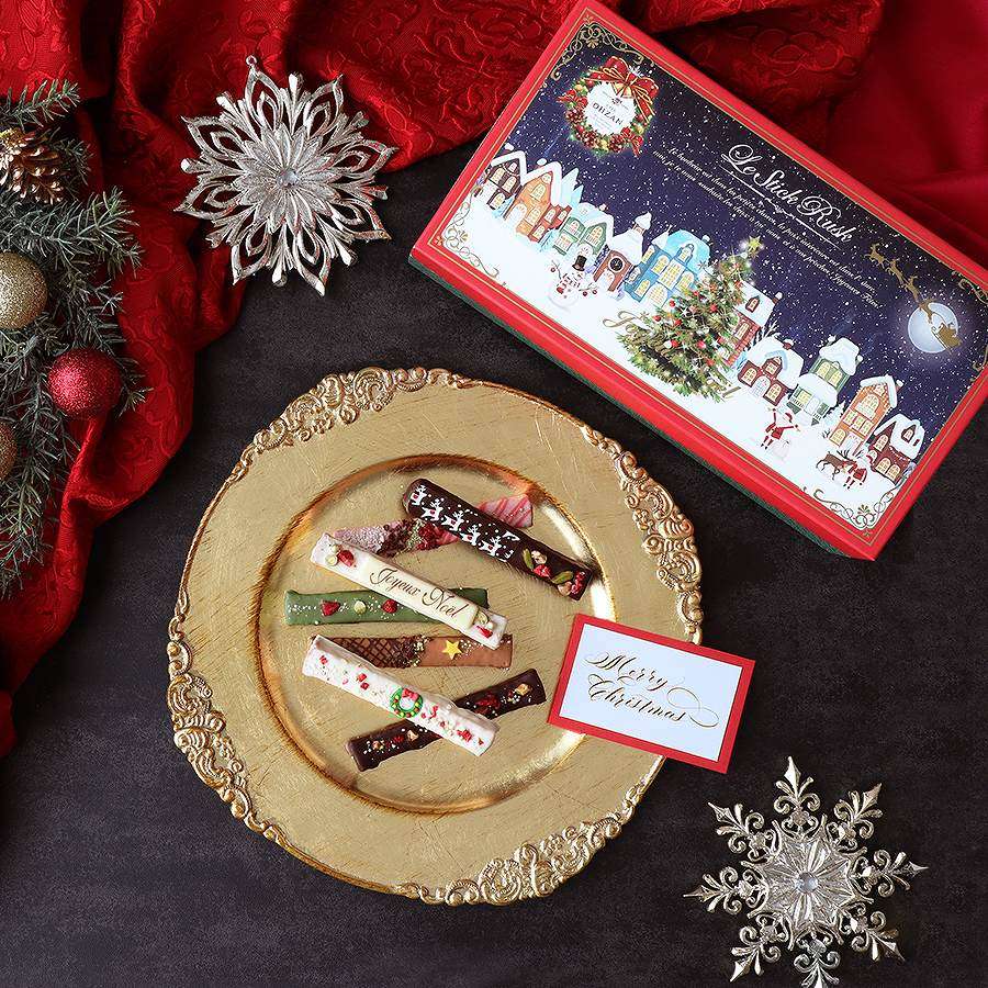 日本cafe ohzan圣诞节限定缤纷巧克力多士条高颜值礼盒装10枚15枚