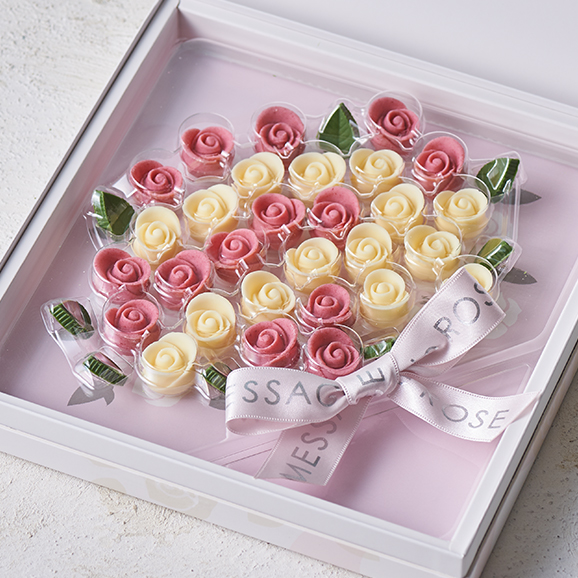 日本情人节2024限定款 Messagede rose 玫瑰花巧克力礼盒送人
