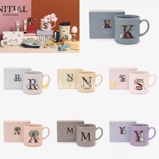 日本afternoontea 秋冬新款字母系列陶瓷马克杯水杯咖啡杯礼盒