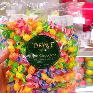 包邮 日本银座 takano新宿高野糖果水果巧克力7种多种口味礼袋装