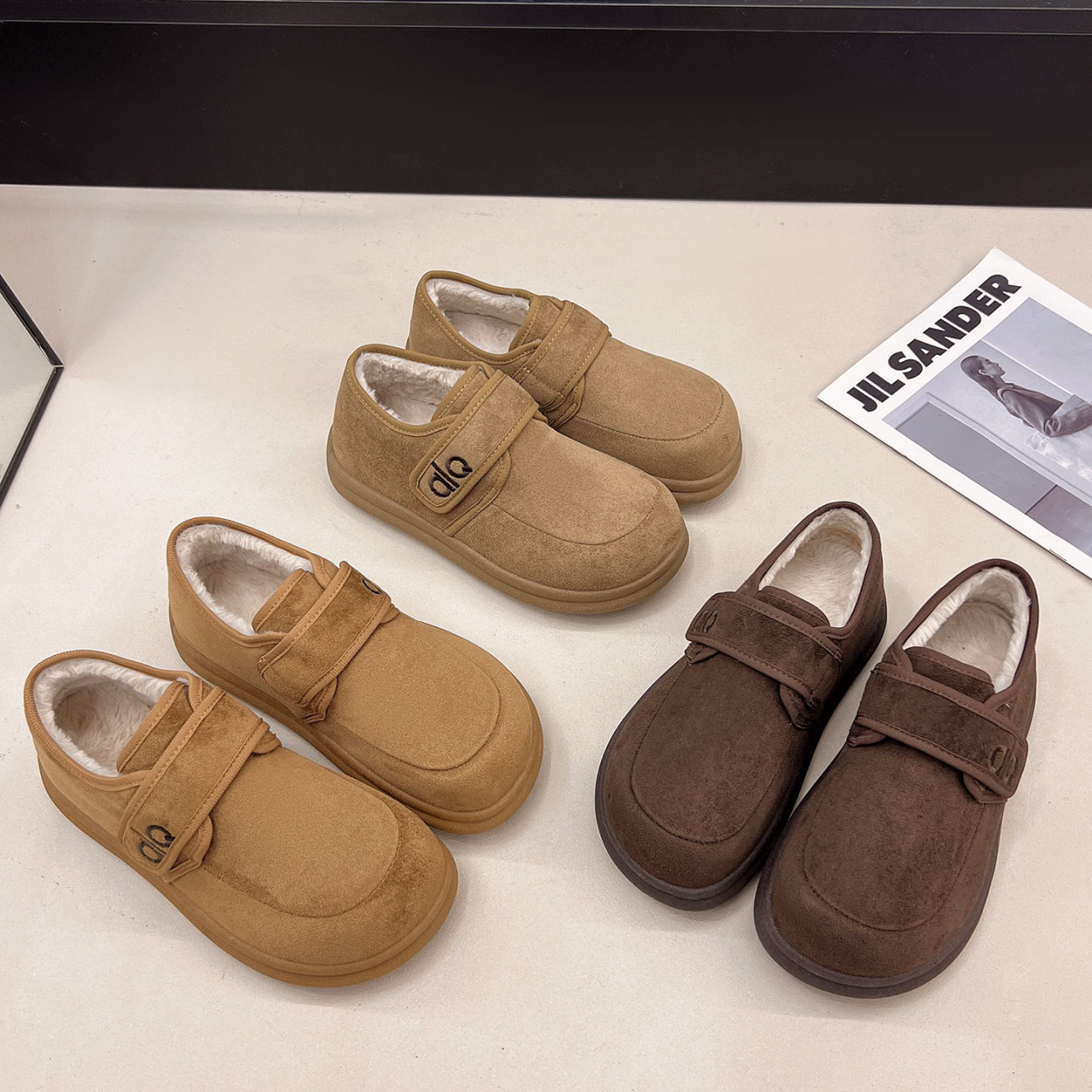 雪地靴加绒冬季防滑鞋保暖棉鞋子