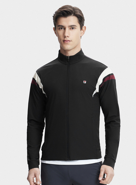 Fila/斐乐夏季新款男子场下网球运动休闲防晒针织外套A11M423501F