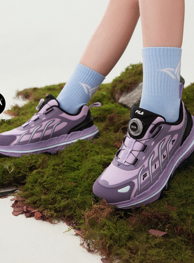 Fila/斐乐秋季新款HAREPIN野兔鞋女中大童儿童户外鞋K15G532504F