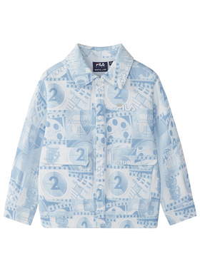 Fila/斐乐秋季新款男小童户外时尚休闲生活针织外套K11B532502F