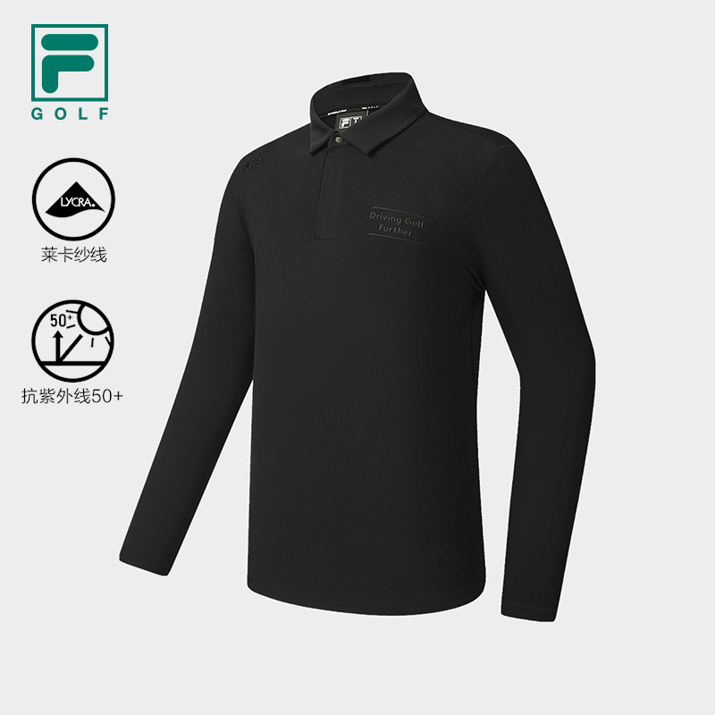 Fila/斐乐秋季新款男子户外时尚高尔夫菁英长袖POLO衫A11M545209F,运动服/休闲服装,运动POLO衫,淘宝优惠券,粉丝福利购,淘宝优惠卷