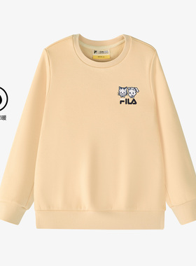 Fila/斐乐KIDSx原田治联名系列女童加绒保暖套头卫衣K12G444209F