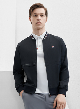Fila/斐乐男装夏季新款基础款经典商务长袖梭织外套F11M421702F