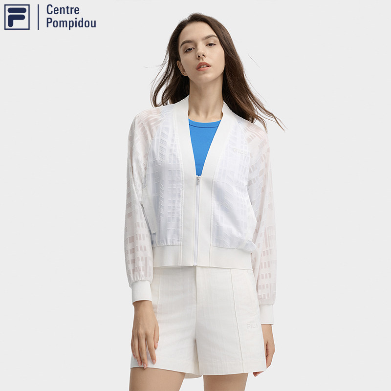 Fila/斐乐蓬皮杜中心联名系列女子时尚休闲梭织外套F11W438705F