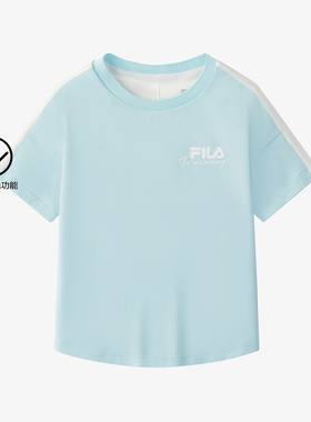 Fila/斐乐夏季新款女中大童户外时尚运动短袖T恤衫K62G523102F