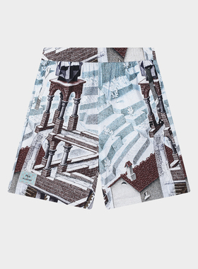 Fila/斐乐夏季新款男子户外时尚休闲运动梭织五分裤F11M538802F