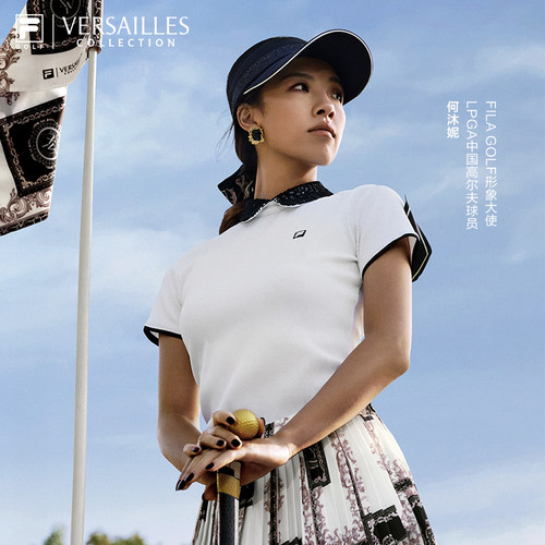 斐乐夏季女士高尔夫运动T恤衫