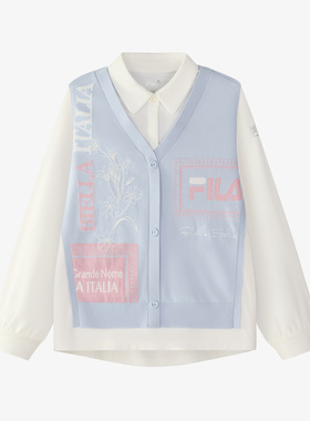 Fila/斐乐秋季新款女中大童户外时尚运动生活长袖衬衫K12G512404F