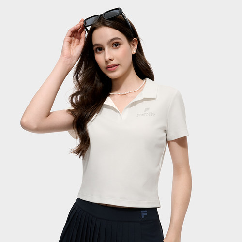 斐乐夏季女子潮流运动短袖POLO衫