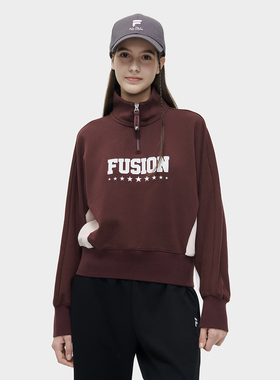 Fila/斐乐秋季新款女子户外时尚潮流运动宽松套头卫衣T11W415206A