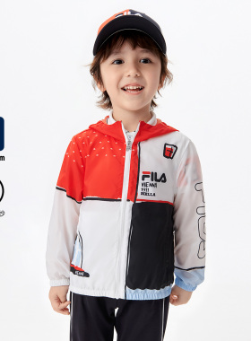 Fila/斐乐夏季新款男大童户外时尚休闲运动梭织外套K61B521702U