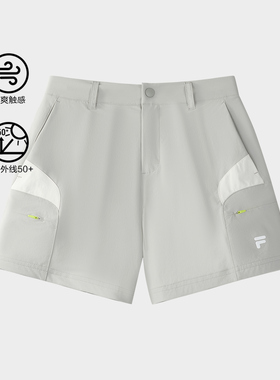Fila/斐乐夏季新款女子户外时尚潮流运动宽松梭织短裤T11W531801F