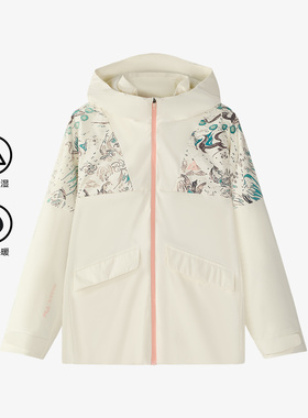 Fila/斐乐女中大童户外系列防水透湿加绒保暖梭织外套K12G513706F