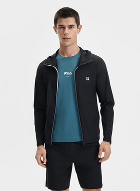 Fila/斐乐秋季新款男子户外时尚休闲场下健身针织外套A11M521506F