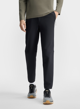 Fila/斐乐春季男士简约休闲健身跑步运动针织长裤A11M511603F