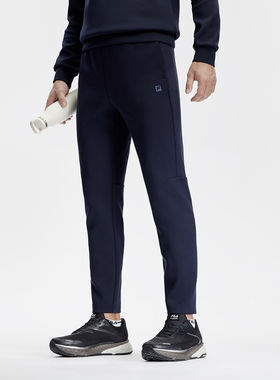 Fila/斐乐夏季新款男士户外百搭休闲运动针织长裤A61M511602A