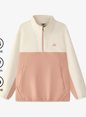 Fila/斐乐BBC EARTH联名系列女童加绒保暖套头卫衣K12G443235F