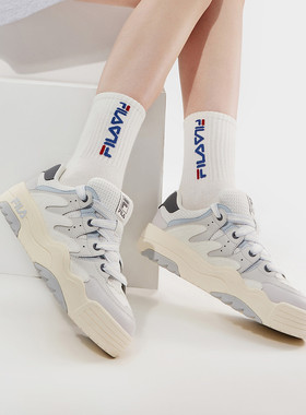 Fila/斐乐斑斓鞋女鞋运动舒适百搭回弹日常摩登板鞋F12W411204A