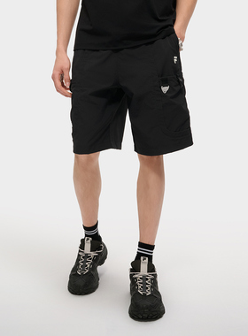 Fila/斐乐夏季新款男子户外潮流运动宽松梭织五分裤T11M531801F