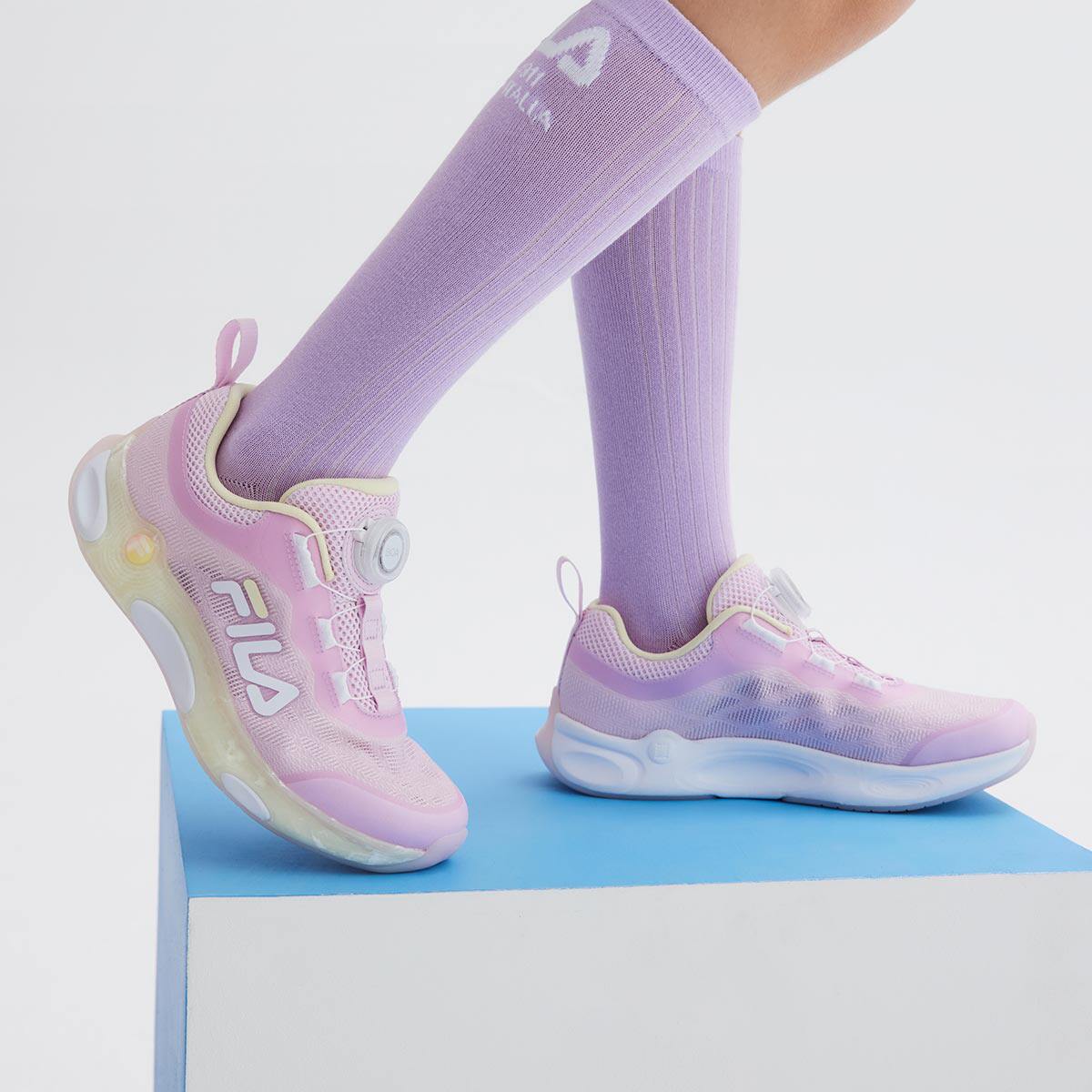 Fila/斐乐夏季新款女中大童户外休闲运动儿童跑步鞋K15G422102F