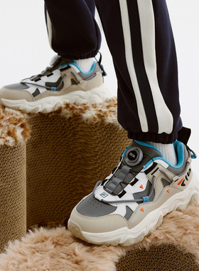 Fila/斐乐秋季新款FLUID 5猫爪男中大童儿童复古跑鞋K15B441113F