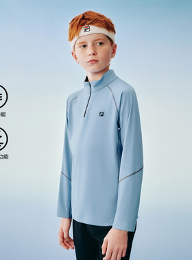 Fila/斐乐秋季新款男中大童户外时尚休闲运动长袖T恤K12B543204F