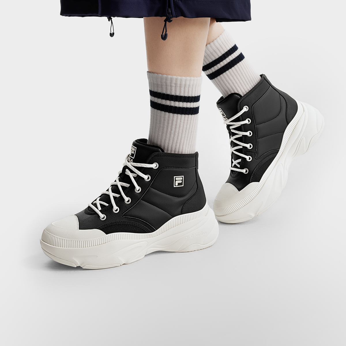 斐乐冬季女子菠萝鞋摩登运动鞋