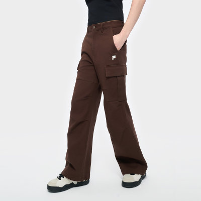 斐乐女子运动宽松工装梭织长裤