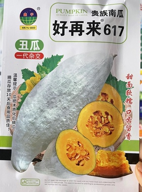 好再来617贵族南瓜种子农家丑瓜籽甜面窝瓜籽种蔬菜种子20粒包邮