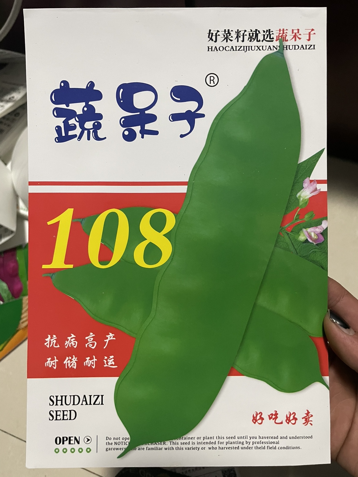 蔬108大油豆角种子搭架油豆角籽春季蔬菜无筋无柴面糊包邮