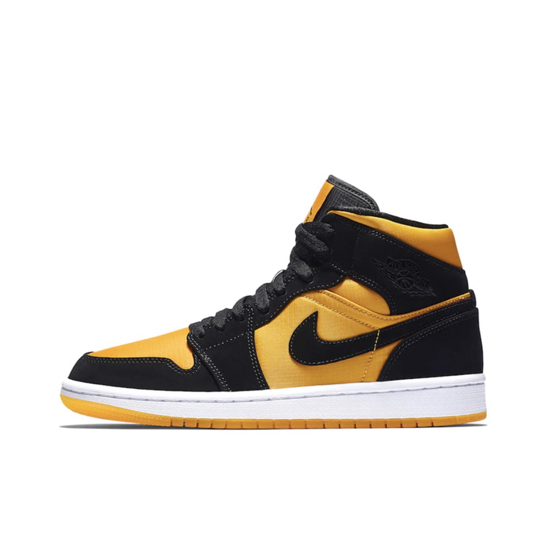 Air Jordan 1 AJ1 mid 中帮 黑黄 新欢 女子 CD6760-007