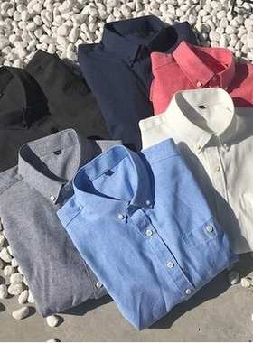 情侣韩版潮流学生班服长袖衬衫