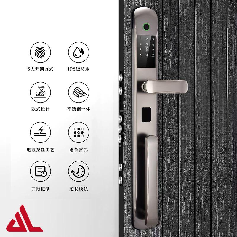 指纹锁家用防盗门全自动