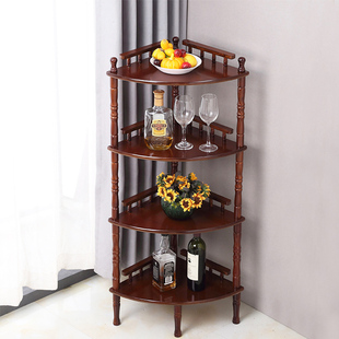 转角柜客厅墙角柜三角形置物架现代简约实木三角架拐角柜书架收纳