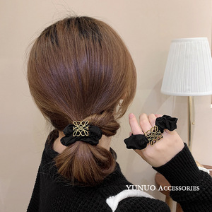法式优雅头绳女气质扎马尾大肠发圈高级感发绳头饰2023年新款四季