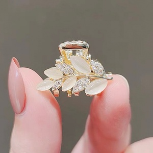 曰系甜美仿猫眼石系列发夹后脑勺少女小号发抓发卡抓夹韩版鲨鱼夹