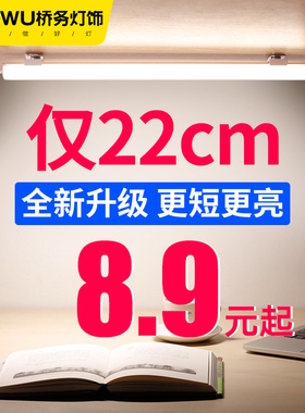 酷毙灯宿舍用usb长条充电灯管大学生寝室书桌阅读LED神灯磁吸顶式