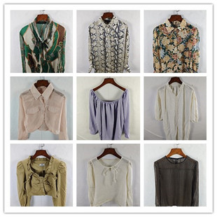 26古着春厦装 女 宽松亚麻苎麻国风上衣棉麻布醋酸聚酯纤维衬衫