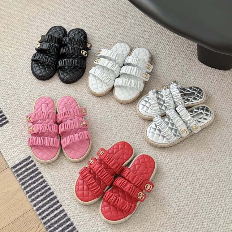 2026春夏新款小香风草编厚底懒人鞋女一字扣魔术贴外穿休闲凉拖鞋,女鞋,一字拖,淘宝优惠券,粉丝福利购,淘宝优惠卷