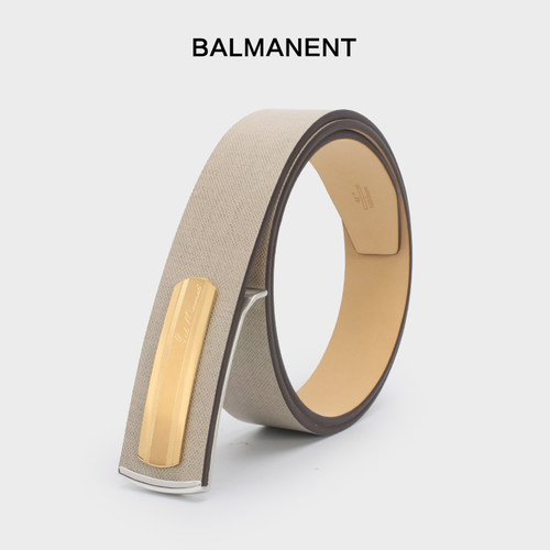 皮带巴玛特真皮男士不锈钢休闲